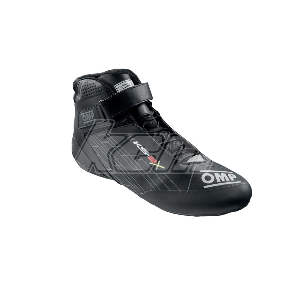 BOTTINES OMP KS2-X NOIRES N° HOMOLOGATION FIA 8877-2022