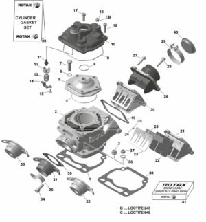 HAUT MOTEUR ROTAX EVO