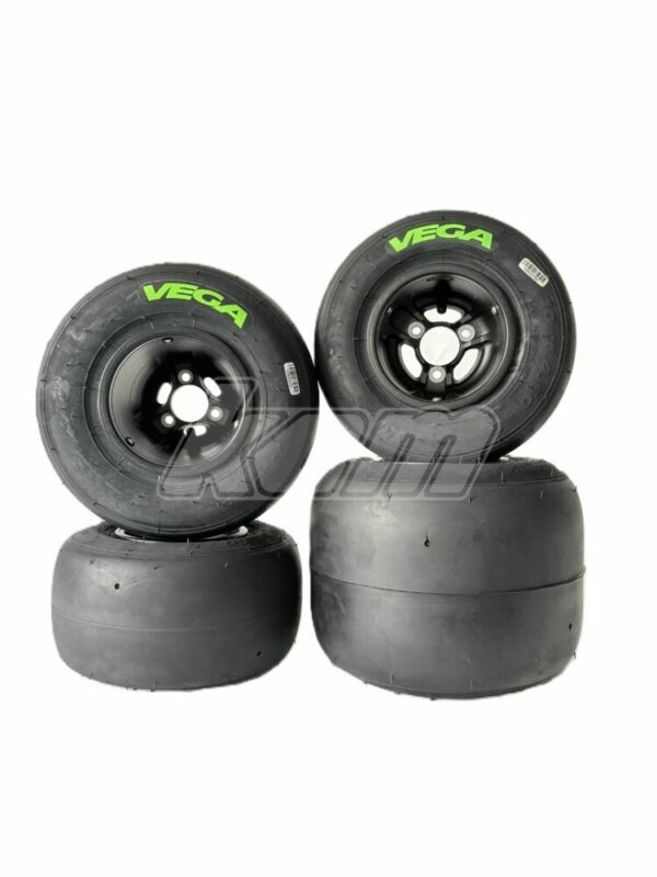 KIT DE JANTES 130/210mm MAGNESIUM VLV + PNEUS VEGA XH3